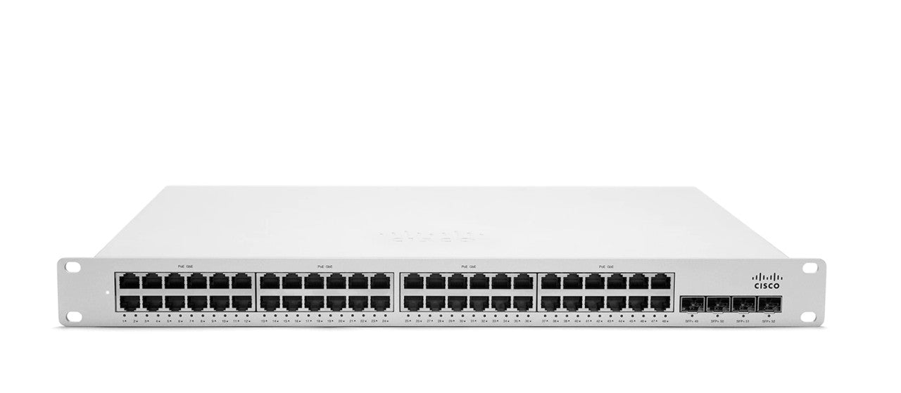 Cisco Meraki MS350-48FP-HW 48x 1GB PoE+ RJ-45 4 10GB SFP Unclaimed Switch