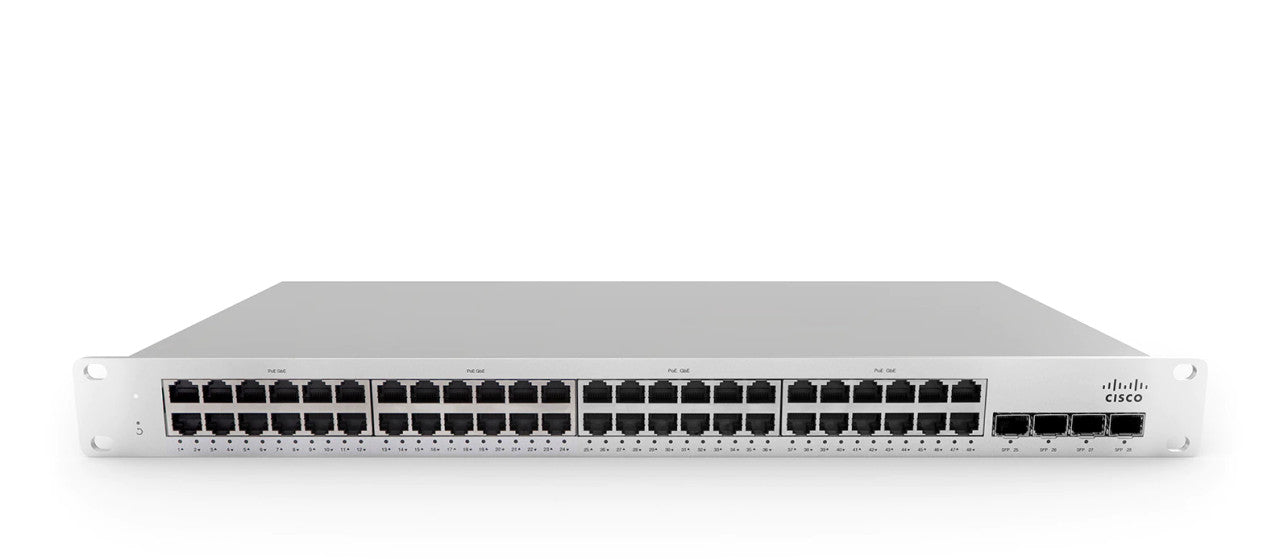Cisco Meraki MS210-48LP-HW 48x 1GbE PoE+ Cloud Managed Switch Unclaimed